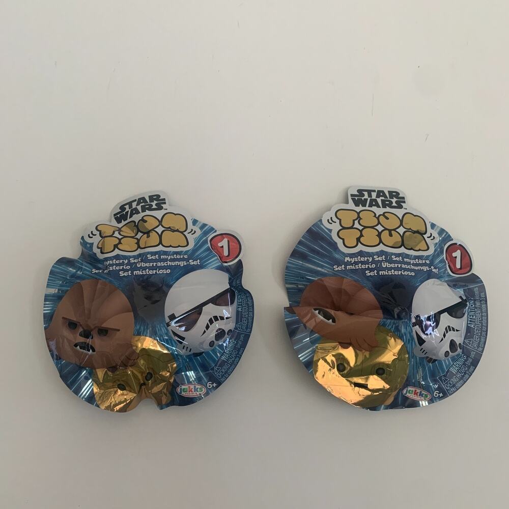 Star Wars Lot Of 2 Tsum Tsum Mystery Set By Jake’s Brand New Sealed Packages